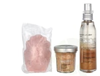 Blancreme Season Essentials Set - Peach & Apricot 160 ml Dry Oil 50ml/Soap 70gr/Body Scrub 40ml