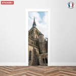 Sticker Porte Abbaye Du Mont-Saint-Michel 204 x 73 cm