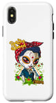 Coque pour iPhone X/XS Catrinas Underworld - Motifs colorés du jour des morts