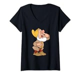 Womens Disney Snow White and The Seven Dwarfs, Sneezy V-Neck T-Shirt