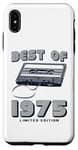 Coque pour iPhone XS Max Retro Best of 1975 Mixtape Vintage 50th Birthday Design