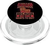 There Is No Chocoholics Anonymous – Amusant amateur de chocolat PopSockets PopGrip pour MagSafe