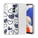 ChoosEU Transparent Coque pour Samsung Galaxy A35 5G Mince Souple TPU Silicone Etui Fine Soft Étui avec Amour Motif pour Fille Femme Antichoc Protection Case Cover Clair Housse - Love