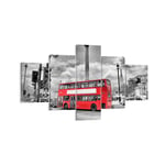 Impression sur Toile 125x70cm Tableaux Image Photo Trafalgar square taxi londres