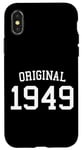 Coque pour iPhone X/XS Original 1949, 75 ans, pour homme et femme, 75e anniversaire