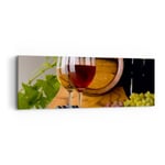 Impression sur Toile 90x30cm Tableaux Image Photo Alcool baril boisson bouteille