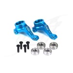 [FR] Aluminum Front Steering Knuckles Blue GPM TAMIYA BBX / BB-01 - GPMBBX021SB