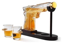 Menkind Gun Decanter And Glasses