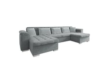 Kinzer Sofa Dobbel sjeselong 5-seter - Grå/Lys grå U-sofa Grå,Lysegrå