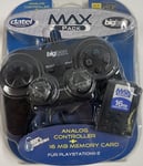 manette playstation 2 ps2 analogique filaire dualschock mini + carte mémoire