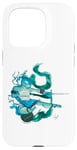 Coque pour iPhone 15 Pro TMNT x Lily Stock Collection Leonardo Watercolor Art