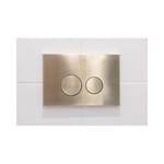 Fugaflow - Eccelente Press Plaque de commande DualFlush pour bâti-support Geberit UP320 Métal Rond Or