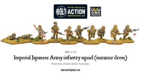 Bolt Action - Imperial Japanese Army infantry squad (summer dress) - Warlord Gam