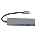 5 i 1 USB C Hub Ultra Hög Definition 5Gbps Överföringshastighet PD Laddning USB C till Ethernet Hub Adapter för Hemmakontor Resor