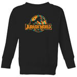 Jurassic Park Logo Tropical Kids' Sweatshirt - Black - 5-6 Years - Black