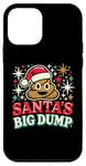 Coque pour iPhone 12 mini Santa's Big Dump - Funny Xmas Pajamas Christmas Poop