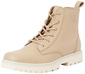 CK JEANS Homme EVA Mid Laceup Boot Tumbled YM0YM01174 Bottes, Beige (Travertine/Eggshell), 41 EU