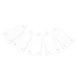 5Pcs White Guitar Truss Rod Cover Set 3 Hole Plastic Electric Guitar Bass Tr LSO