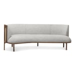 Carl Hansen - RF1903 Sideways Sofa Left Oljad Valnöt/Hallingdal 65 116 - Sofaer - Rikke Frost - Grå