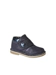 VERTBAUDET Boots scratchées en Cuir irisé bébé Marine 25