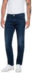 REPLAY Men's Anbass Powerstretch Denim Jeans, Blau (0074 Blue), 36W / 34L