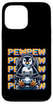 iPhone 13 Pro Max Cute Gaming Penguin Pew Video Game Graphic Men Kids Women Case