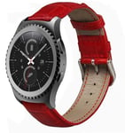 Samsung Galaxy Watch 4 Classic      PU Leather Strap   Red