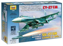 Russian Fighter Sukhoi Su-27 Sm 1:72 Plastique Model Kit Zvezda