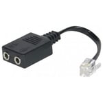 Adaptateur RJ9 pour casque-micro Jack 3.5 mm