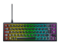 CHERRY XTRFY K5V2 - Clavier - 65% - compact - rétroéclairage - USB - QWERTZ - Allemand - commutateur : CHERRY MX2A Red - noir