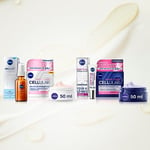 NIVEA CELLULAR EXPERT FILLER Routine visage complète comprenant sérum, soin de jour, de nuit et contour de l'œil et des lèvres, Soins visage aux formules enrichies en acide hyaluronique