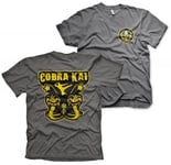 Hybris Cobra Kai Kickback T-Shirt (S,HeatherGrey)