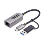 StarTech.com Adaptateur 2.5GbE USB-C vers Ethernet avec Convertisseur USB-A, NBASE-T NIC, USB 3.0/1G Réseau Multi Speed