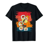 Sushi Vintage Retro Sushi Rolls Japanese Food Lover Foodie T-Shirt