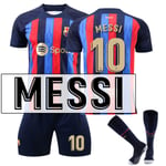 Barn / Vuxen 22 23 World Cup Barcelona set fotbollsset Messi-10 #18