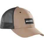 Salomon Trucker Unisex Curved Cap, Bold Style, Vesatile Wear, and Breathable Comfort, Brown, L/XL