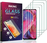 RKINC Verre Trempé [Lot de 4] pour Oppo Find X3 Lite, Protecteur d'écran, Dureté 9H 0,33 mm [Garantie à vie] [Résistant aux rayures] [Résistant aux éclats] [Sans bulles]