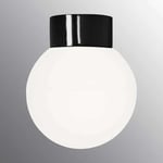 Ifö Electric Vägg-/Taklampa Classic Glob Opalglas IP54 Rak E27 GLOB 200 OPAL SVA RAK 6042-500-16 G99