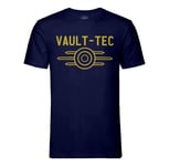 T-Shirt Homme Col Rond Vault-Tec Geek Jeux Video Dystopie Science Fiction