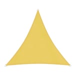 Windhager Cannes 10720 Voile d'ombrage Triangulaire 3 x 3 m (Isoscel) Protection Solaire pour Jardin terrasse Résistant aux UV et aux intempéries Jaune