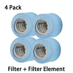 4-pack nät med Mspa Spa-filter *H