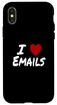 Coque pour iPhone X/XS I Heart (Love) Secrétaire adjoint du bureau des RH