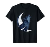 Wolf Howling At The Moon Wildlife Wolves Lovers Men Design T-Shirt