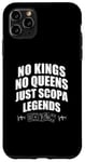 Coque pour iPhone 11 Pro Max No Kings No Queens Just Scopa Legends Jeux de cartes drôles Scopa