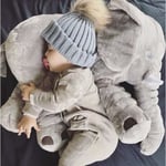 Beckasin Elefant kroppskudde Grey 60 cm