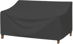 Housses de Canapés de Jardin, 600D Housse Canape Exterieur ImperméAble, Housse pour Canapé de Jardin la poussière et aux UV Coupe Vent - Noir (236 * 102 * 60/89cm)