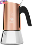 Bialetti Venus Induction 'R' Stovetop 6 Cup Coffee Maker Copper