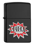 ZIPPO Zippo 2007120 Click Noir Mat - Briquet tempête à Essence Rechargeable dans Une boîte Cadeau Haut de Gamme Noir Mat Normal