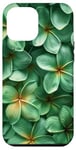 iPhone 15 Plus Green Frangipani Flowers Plumeria Flower Pretty Garden Case