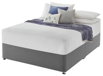 Silentnight Double Divan Bed Base - Grey